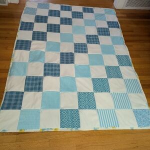 New Quilt. Handmade. Twin. Cotton Back.